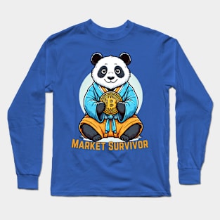 Bitcoin panda for crypto people Long Sleeve T-Shirt